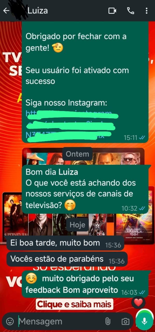 Suporte humano via WhatsApp